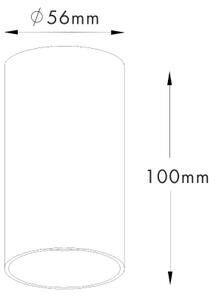 Zuma Line 92680-N - Faretto TUBA SL 1xGU10/50W/230V nero