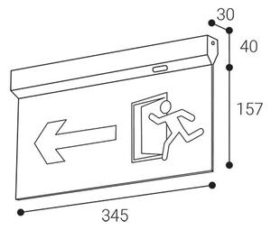 LED2 - Luce di emergenza SAFE ALL LED/2W/3,6V 6000K IP40