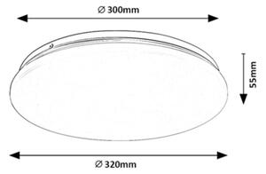 Rabalux 71102 - Plafoniera LED VENDEL LED/18W/230V 3000K 32 cm