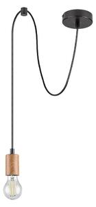 Rabalux 72071 - Lampadario a cavo DOLLIEN 1xE27/60W/230V faggio