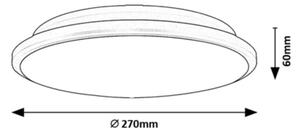 Rabalux 71126 - Plafoniera LED ENGON 18W 230V 3000K nero 27 cm