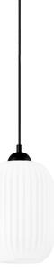 Lampadario a sospensione con filo HARMA 1xE27/15W/230V diametro 14 cm bianco/nero