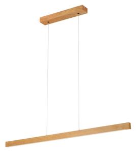 Lampadario LED a cavo VERDE LED/18W/230V 3000K 106 cm rovere