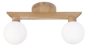 Plafoniera da soffitto ANTONIO 2xG9/5W/230V rovere/bianco