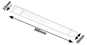Rabalux 1450 - Luce LED sotto il mobile da cucina BATTEN LED/10W/230V bianco 800 lm