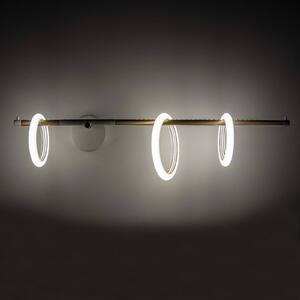 Marchetti Applique LED Ulaop, 3 anelli, destra, bianco