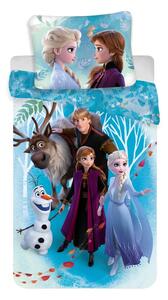 Biancheria da letto per bambini in cotone per letto singolo 140x200 cm Frozen - Jerry Fabrics