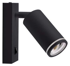 Faretto da parete con interruttore 1xGU10/35W/230V nero