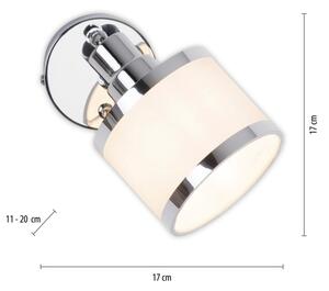 Leuchten Direkt 15371-17 - Faretto da parete ACCOR 1xE14/25W/230V