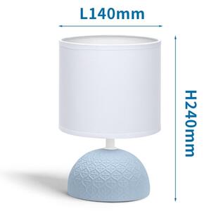 Aigostar - Lampada da tavolo 1xE14/40W/230V blu/bianco
