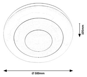 Rabalux - Plafoniera LED RGB dimmerabile LED/40W/230V + +TC 3000-6000K