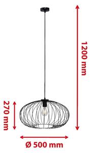 Briloner 4023-015 - Lampadario a sospensione con filo KAGO 1xE27/60W/230V