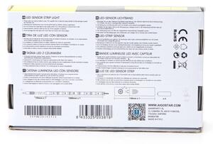 Aigostar - Striscia LED dimmerabile con sensore 1m LED/2W/4xAAA 3000K IP65