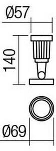 Redo 9997 - Lampada LED da esterno TIM LED/5W/230V IP65