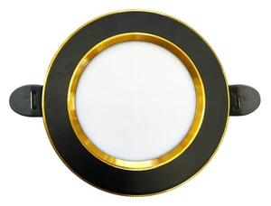Lampada LED da incasso LED/7,5W/230V 4000K nero/oro