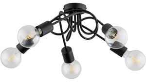 Lampadario a plafone INTER 5xE27/15W/230V nero