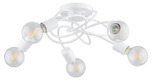 Lampadario a plafone MAXIS 5xE27/15W/230V bianco