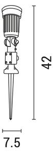 Lampada da esterno 1xE27/15W/230V IP44 nero
