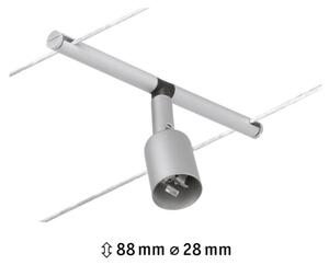 Paulmann 94443 - 1xGU5,3/10W Faretto per sistema a cavi SALT 12V cromo