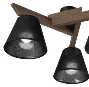Brilagi - Lampadario LED ANTHONY 3xE14/40W/230V rovere/noce/nero