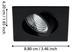 Eglo 33394 - Lampada da incasso LED dimmerabile SALICETO LED/6W/230V nero