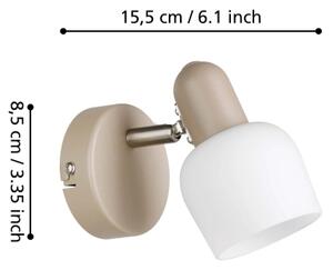Eglo 900714 - Faretto da parete CORATO 1xE14/18W/230V