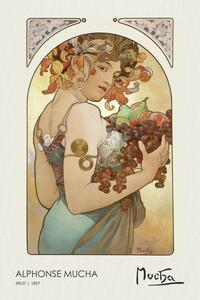 Riproduzione Fruit 1897, Alfons Mucha