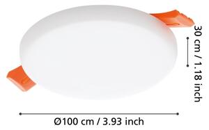 Eglo 900963 - Lampada LED da incasso per bagni RAPITA 5,5W/230V diametro 10 cm IP65