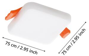 Eglo 900966 -Lampada LED da incasso per bagni RAPITA 4,5W/230V 7,5x7,5 cm IP65
