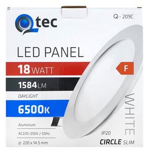 Lampada LED da incasso QTEC LED/18W/230V 6500K