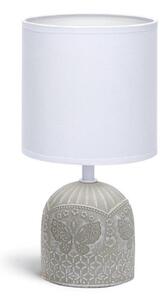 Aigostar - Lampada da tavolo 1xE14/40W/230V grigio/bianco