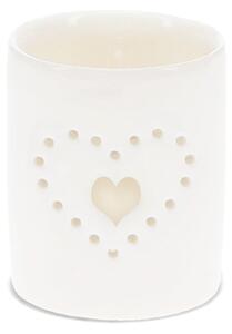 Portacandele in ceramica per tea light Heart - Rex London