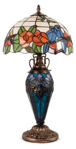 Brilagi - Lampada da tavolo Tiffany in vetro colorato JUNGLE 1xE27/60W/230V + 1xE14/40W