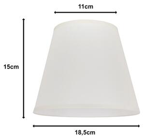 Duolla - Paralume per lampada da tavolo SOFIA XS E14 diametro 18,5 cm color crema