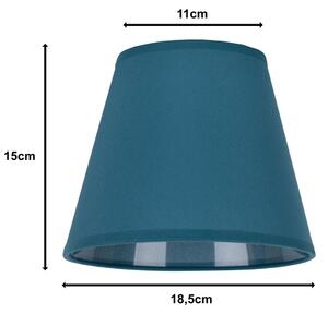 Duolla - Paralume per lampada da tavolo SOFIA XS E14 diametro 18,5 cm turchese