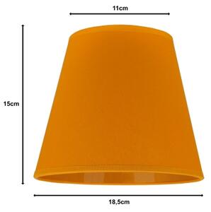 Duolla - Paralume SOFIA XS E14 diametro 18,5 cm giallo