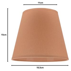 Duolla - Paralume SOFIA XS E14 diametro 18,5 cm marrone