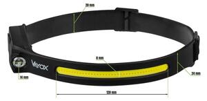 Lampada frontale ricaricabile dimmerabile LED 2xLED/5V IP44 350 lm 1200 mAh