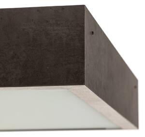 Argon Plafoniera Tromsö, 50x50 cm, grigio cemento