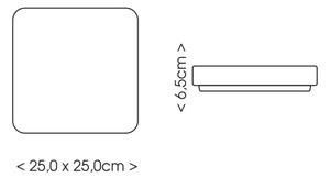 Ecolite W3094-12W/BI-Plafoniera LED da bagno LUKY LED/12W/230V IP44 bianco