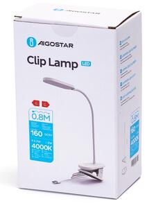 Aigostar - Lampada da tavolo LED dimmerabile con clip LED/2,5W/5V bianco