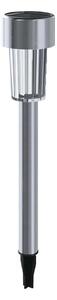 Aigostar - Lampada solare LED 0,006W 1,2V 29,5 cm cromo 6500K IP44