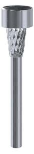 Aigostar - Lampada solare LED LED/0,006W/1,2V 29,5 cm cromo 6500K IP44
