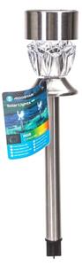 Aigostar - Lampada solare LED RGB LED/0,006W/1,2V 35,5 cm cromo IP44