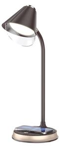Immax 08971L - Lampada da tavolo LED dimmerabile FINCH LED/9W/12/230V marrone/oro