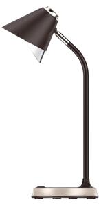 Immax 08971L - Lampada da tavolo LED dimmerabile FINCH LED/9W/12/230V marrone/oro