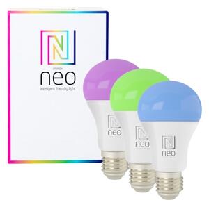 Immax NEO 07712CDO-SET 3xLED RGB Lampadina dimmerabile E27/9W/230V Wi-Fi Tuya+RC