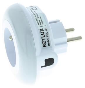 Retlux - Luce di orientamento a LED con sensore crepuscolare e presa LED/0,6W/230V