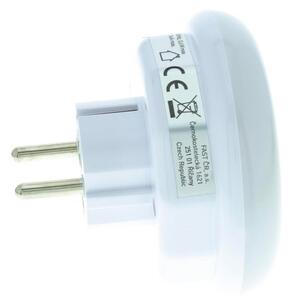 Retlux - Luce di orientamento a LED con sensore crepuscolare e presa LED/0,6W/230V