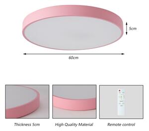 Brilagi - Lampada da soffitto dimmerabile POOL LED/60W/230V 3000-6000K 60 cm rosa + telecomando